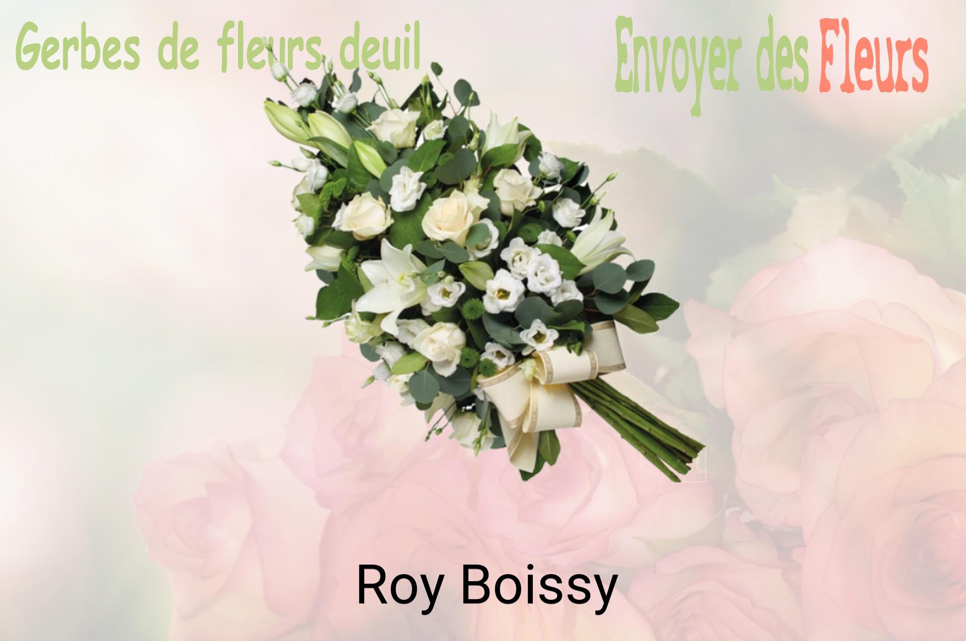 Gerbe de fleurs de deuil livrée à Roy-Boissy